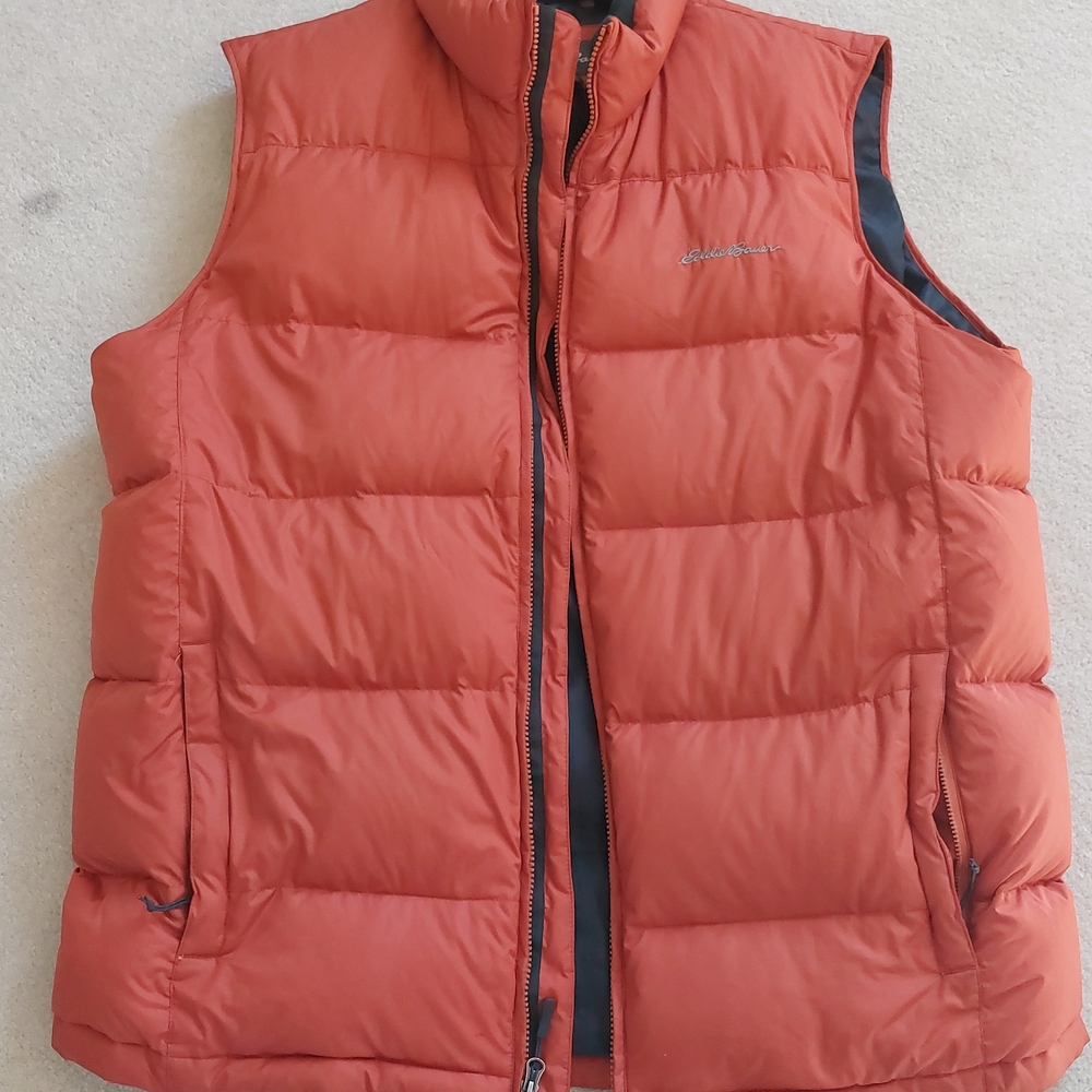 Eddie Bauer Orange Puffer Vest